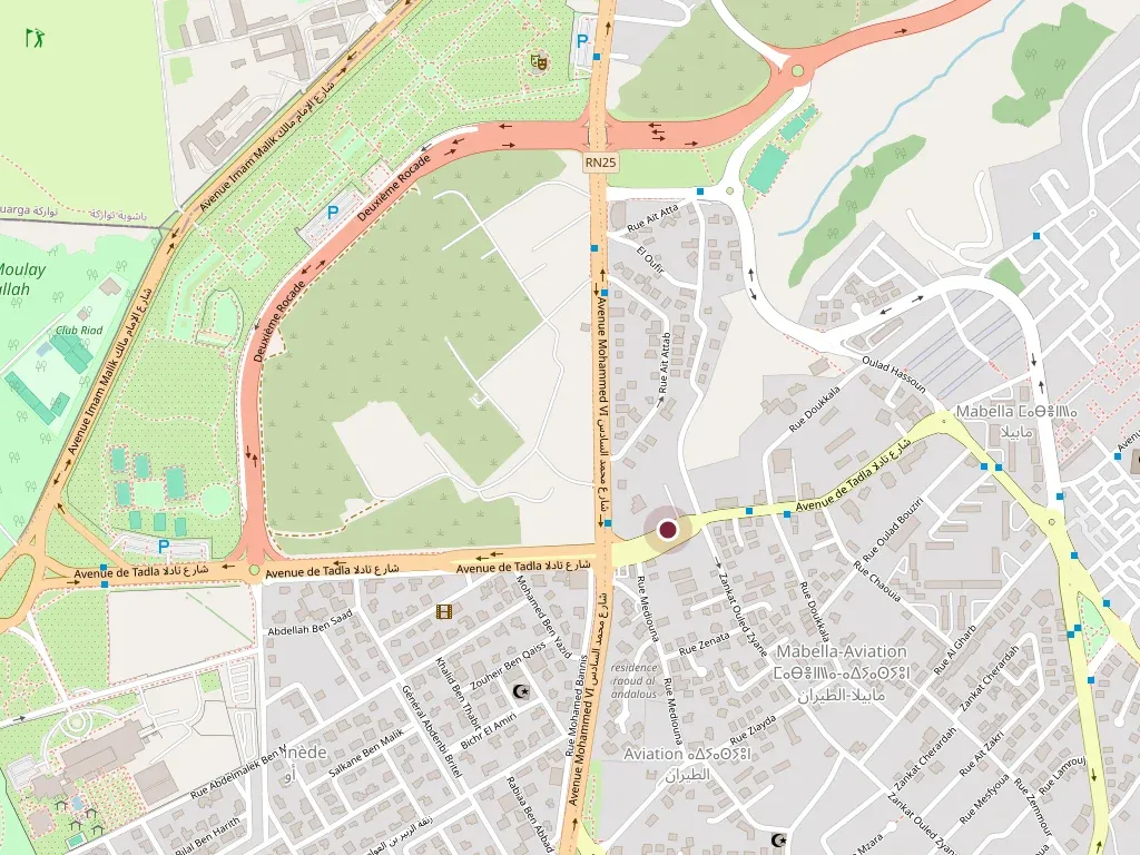 Plan d’accès : Imm. n° 5, appart. n° 3, avenue Tadla, Mabella, Rabat, Maroc